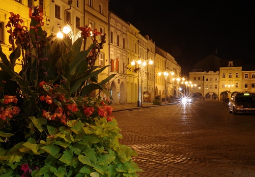 České Budějovice v noci